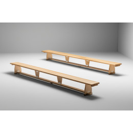 Скамья гимнастическая 3,5м на деревянных ножках