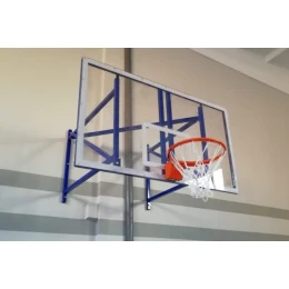 Щит баскетбольный поликарбонат 10мм 1800х1050мм, игровой с основанием