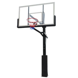 Баскетбольная стационарная стойка ING72G 180*105см