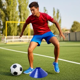 Конус разметочный синий